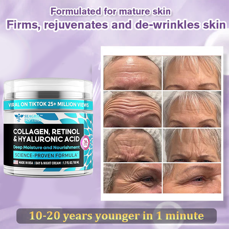 SEAGRIL-PEPTIDE  Wrinkle Reducing Cream contains 12 different peptides (eliminates wrinkles in 2 minute)