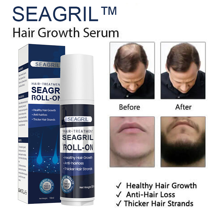 Last Day Promotion 70% OFF - 🔥Put an end to hair loss with SEAGRIL Rollerball Serum!