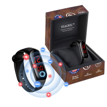 (🎁LAST DAY 70% OFF) SEAGRIL™ Ultrasonic Fat Blasting and Detoxing Wristband - Energy Balance 🔥